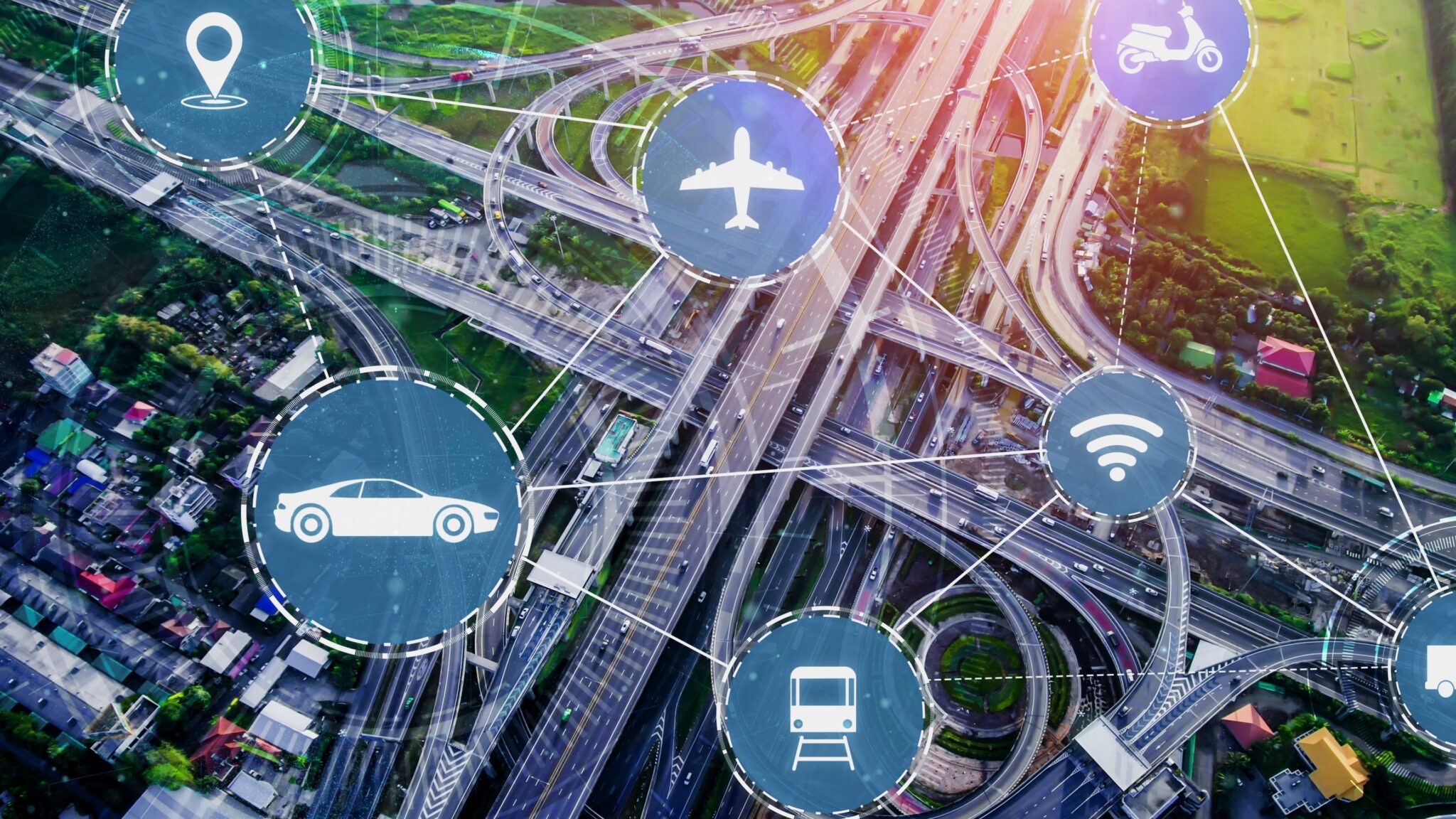 Nodal point transport network visualization